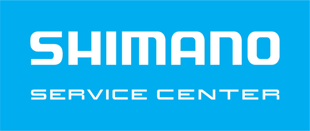 shimano service center  logo blau weiss