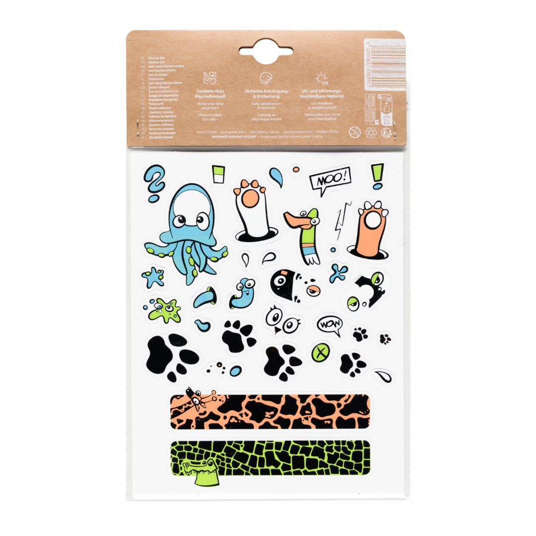 woom STREET SAFARI Sticker-Set