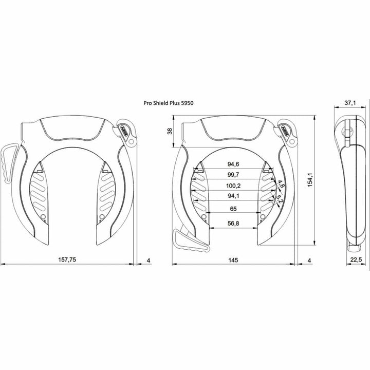 ABUS PRO SHIELD™ Plus 5950 NR black - Zweirad Heilenmann GmbH